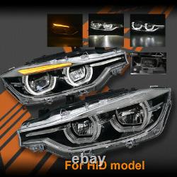 Full LED & DRL Head Lights for BMW 3 Series F30 F31 2012-15 Pre LCI for HID Type