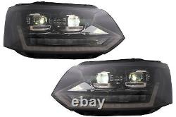 Full LED DRL Headlights for VW Transporter Caravelle Multivan T5 10-15 Dynamic