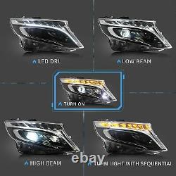 Full LED Headlight For V-Class Vito W447 MPV 2014-2020 Front Car Lights Blue DRL