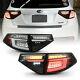 Full Led Sequencial Tail Light For 08-14 Subaru Impreza Wrx Hashback Black Clear