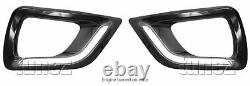 Glossy Black LED Daytime Running Light DRL Fog Lamp For Nissan Navara NP300 D23