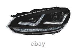 Headlight Ledriving Xenarc Black for Golf VI LED Day Light And D8S Osram