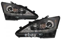 Headlights LED DRL for LEXUS IS XE20 06-13 Dynamic Light Black Edition
