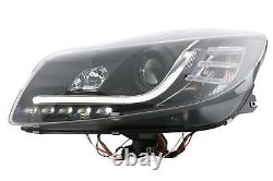 Headlights for Opel Insignia 2009+ LED DRL Daytime Running Lights Black