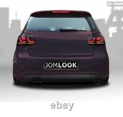 JOM URBAN LED Taillights Rear Lights SET in Black Smoke for VW Golf 5 V MK5 New