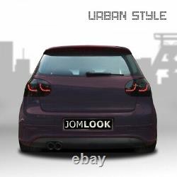 JOM URBAN LED Taillights Rear Lights SET in Black Smoke for VW Golf 5 V MK5 New