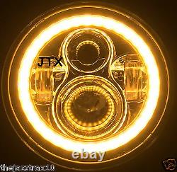 JTX 7 LED Headlights White DRL Halo flash AMBER for Nissan Patrol GQ