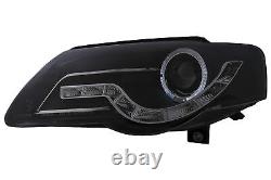 LED DRL Angel Eyes Headlights for VW Passat B6 3C 03.2005-2010 Black