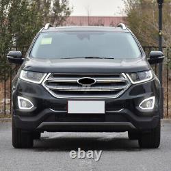 LED DRL Day Running Light For Ford Edge 2015-2017 2018 Fog Lamp Cover With Turn
