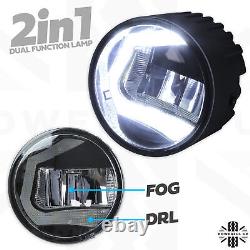LED DRL Fog Lamps light for Discovery4 LR4 front bumper 2in1 kit front spot kit