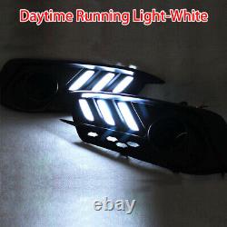 LED Front DRL Fog Daytime Running Driving Lights Fit For Honda Civic 16-18 cn