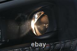 LED Headlights Tube Light DRL for VW Transporter T5 10-15 Dynamic Light Black