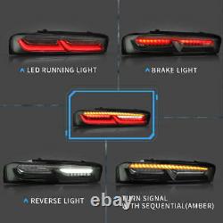 LED Tail Brake Rear Lights Turn Signal Light Lamp DRL For Chevy Camaro 2016-2018