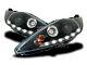 Led Daytime Running Lights Headlight Set In Black For Ford Fiesta Mk7 Ja8 08-12