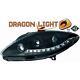 Lhd Projector Headlights Pair Led Dragon Drl Lights Black For Seat Leon 04-09