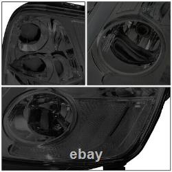 Led L-light Bar Drlfor 01-03 Honda CIVIC Smoked Crystal Projector Headlights