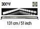 Led Spot Light Bar 51 300w Aluminum + Cross Drl Park Light Dual Function 12-24v