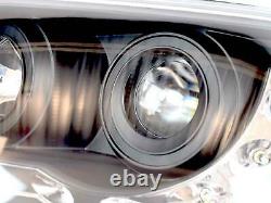 Left Right DRL Head Lights Lamps Black Pair Kit for VW Transporter T5 (03-10)