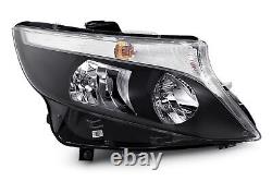Mercedes-Benz Vito Headlight Right 16- DRL Headlamp Black Driver O/S OEM Hella