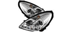 Mercedes SLK R171 2005-2011 Chrome LED DRL Daylight Running Lights Headlights