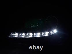 Mercedes Slk R171 05-11 Black Led Drl Daylight Running Lights Xenon Headlights