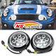 Mini Cooper Led Rally Driving Lights Halo Ring Angel Eyes Drl Black Shell Lamps