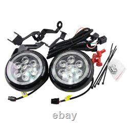 Mini Cooper Led Rally Driving Lights Halo Ring Angel Eyes DRL Black Shell Lamps