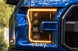 Morimoto XB LED Headlight Assemblies Amber DRL For 15-17 Ford F-150 16-20 Raptor