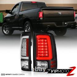 NEWEST DESIGN For 09-18 Dodge RAM 1500 2500 3500 Black LED Tube Tail Light SET