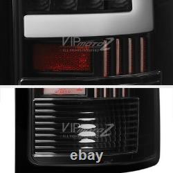 OLED NEON TUBE For 07-13 GMC Sierra 1500 2500 3500 Black LED Tail Brake Light