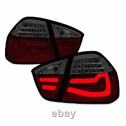 Original LED Lightbar Back Rear Tail Lights Black Red For BMW 3er E90 Since