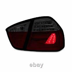 Original LED Lightbar Back Rear Tail Lights Black Red For BMW 3er E90 Since