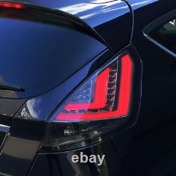 Original LED Lightbar Back Rear Tail Lights Black Smoke Set For Ford Fiesta MK7