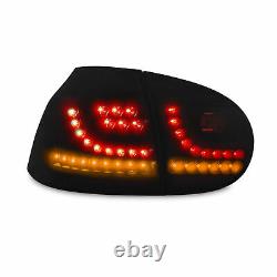 Original Newdesign LED Rear Lights Black Dynamic Run Flasher For VW GOLF 5