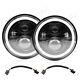 Pair 7 Led Headlight Halo Angel Eyes Drl Light E Marked For Vw Beetle Classic