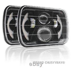 Pair 5X7 7X6 LED Headlights DRL Hi-Lo Beam For Toyota MR2 Celica Supra Pickup