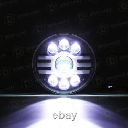 Pair 7 inch LED Headlights Hi/Lo Beam DRL Light For Mercedes SL Class 1962-1971