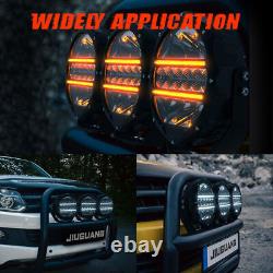 Pair 9inch LED Spot Driving Work Lights Round Spotlight DRL Fog 4x4 Offroad SUV