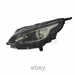 Peugeot 2008 A94 2013-2020 Black Headlight Headlamp With LED DRL Passenger Side