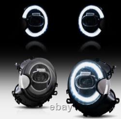 R55 MINI Cooper S JCW VLAND LED Halo DRL Day Time Running Light Headlights RHD