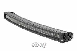 Rough Country 30 Curved Black Single Row CREE LED Light Bar with DRL