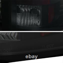 SINISTER BLACK For 07-13 Chevy Silverado 1500 2500HD 3500HD Smoke LED Tail Light