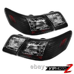 Satin Black HIgh Power LED Tail Lights Lamps For 07-09 Toyota Camry SE/XLE/LE