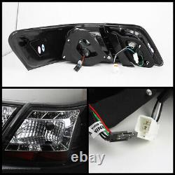 Satin Black HIgh Power LED Tail Lights Lamps For 07-09 Toyota Camry SE/XLE/LE