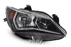 Seat Ibiza Headlight Right 16-18 LED DRL With Bulbs Driver Off Side OEM Valeo