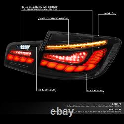 Sequential Signal Start Up Led Drl For 11-16 Bmw F10 Tail Brake Lights Smoked