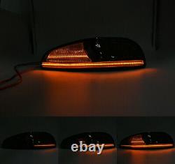Sequential Smoked LED Front Turn Signal Light Corner For 97-04 Chevy Corvette C5