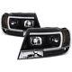 Spyder Proj Headlights For 99-04 Jeep Grand Cherokee Light Bar Drl Led Black