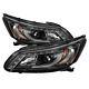 Spyder Projector Headlights For 13-15 Honda Accord 4dr Light Bar Drl Black