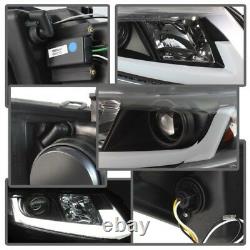 Spyder for Honda Civic 2012-2014 Projector Headlights Light Bar DRL Black PRO